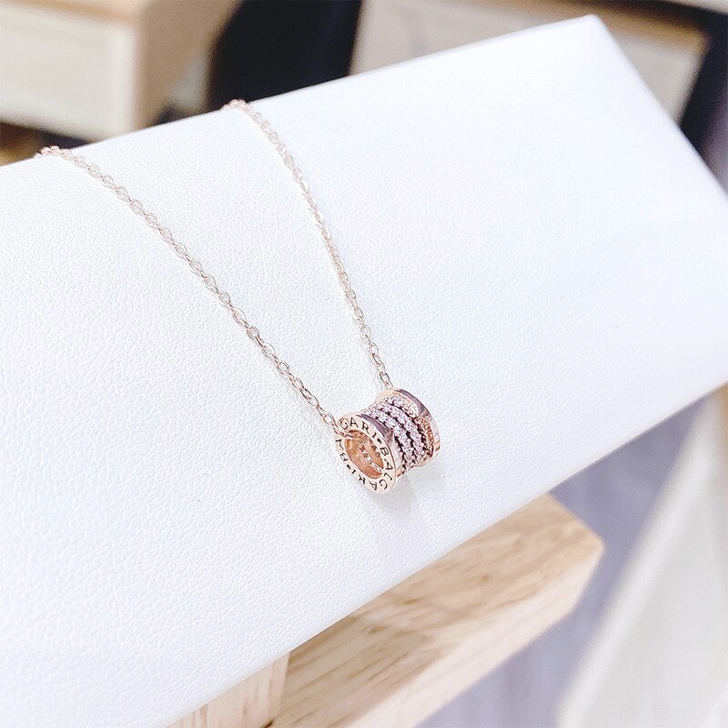 Necklace Little Spring Small Waist Necklace Environmentally Friendly Electroplated Real Gold Small Fresh Birthday Gift Female