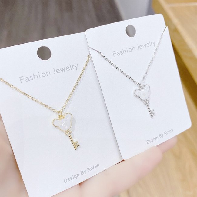 Korean Style Cute Pendant Necklace Key Necklace Cute Simple All-Match Student Jewelry
