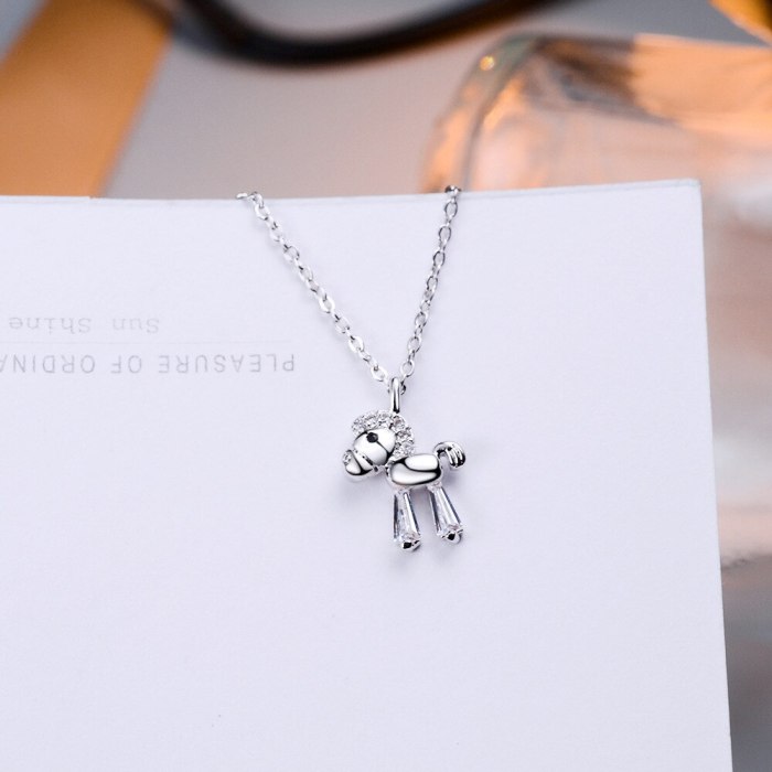 Pony Mori Girl Necklace Japanese and Korean New All-Match Pony Clavicle Chain Necklace Wholesale