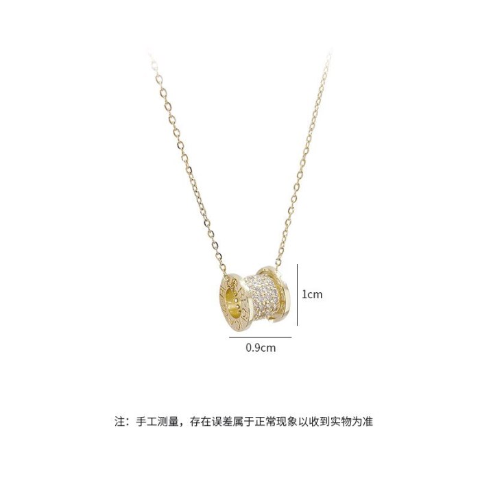 Full Diamond Small Waist Necklace Classic Women's Clavicle Chain Pendant Female Jewelry Wholesale