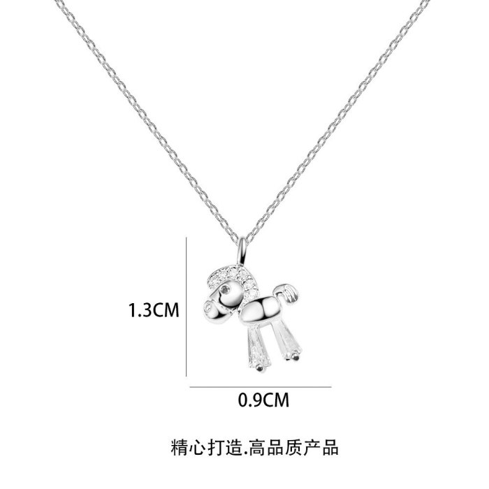 Pony Mori Girl Necklace Japanese and Korean New All-Match Pony Clavicle Chain Necklace Wholesale