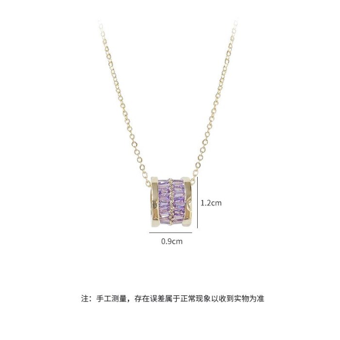 Necklace Women's Rose Gold Fashion Korean Titanium Steel Lucky Jewelry Elegant All-Match Small Waist Clavicle Chain Women