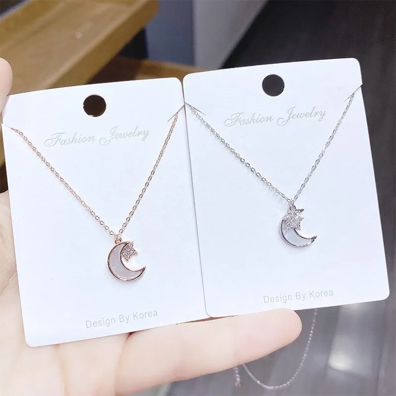 Xingyue Necklace Female Fashion Korean Shell XINGX Moon Necklace Girl Clavicle Chain Pendant
