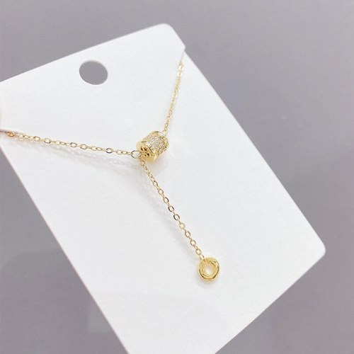 Small Waist Necklace Women's Japanese and Korean Trendy New Clavicle Chain Pendant Geometric Temperament Pendant