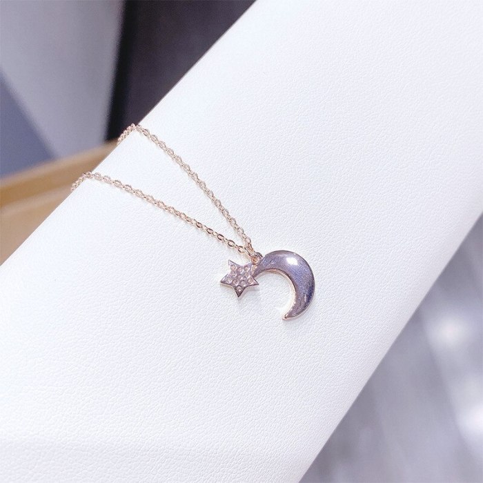 Xingyue Necklace Female Fashion Korean Shell XINGX Moon Necklace Girl Clavicle Chain Pendant