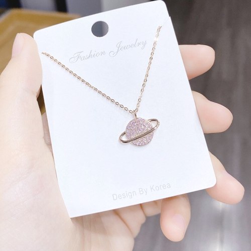 Small Universe Girls' Trendy Clavicle Chain Necklace Japanese and Korean New All-Match Necklace Wholesale