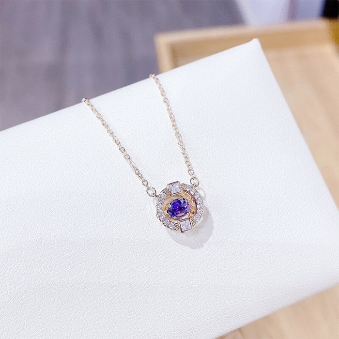 Beating Heart Necklace Women's Korean-Style Smart Clavicle Chain Pendant Necklace Ornament Wholesale