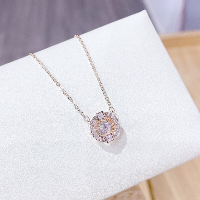 Beating Heart Necklace Women's Korean-Style Smart Clavicle Chain Pendant Necklace Ornament Wholesale