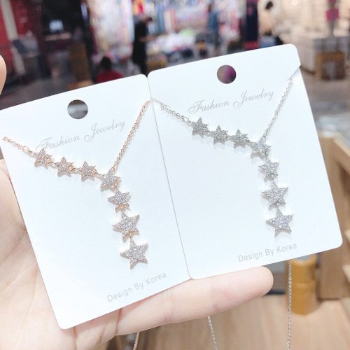 Mori Girl Temperament Star Necklace Clavicle Chain Pendant Necklace Wholesale