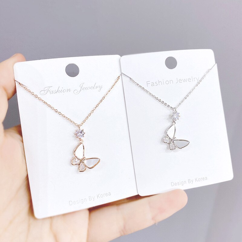 Butterfly Necklace Female Fashion Clavicle Chain Pendant Korean Fashion Necklace Ornament