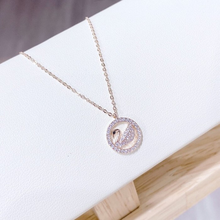 Necklace for Women New Fashion Ins Simple Swan Pendant Jewelry Fashion Jewelry Clavicle Chain for Women