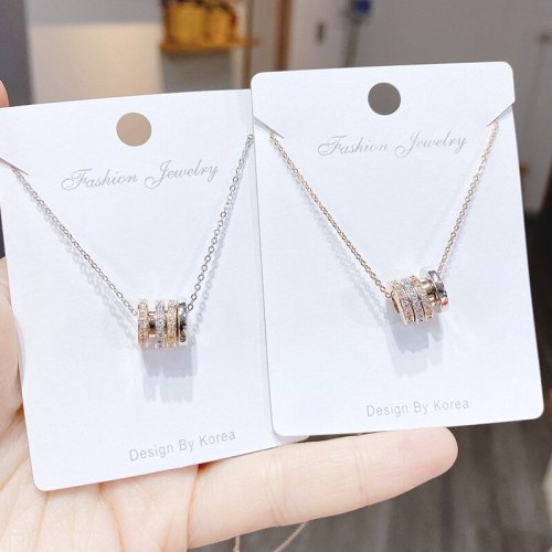 Fashion Geometric Element Necklace Women's Korean-Style Small Waist Clavicle Chain Pendant Jewelry Ornament