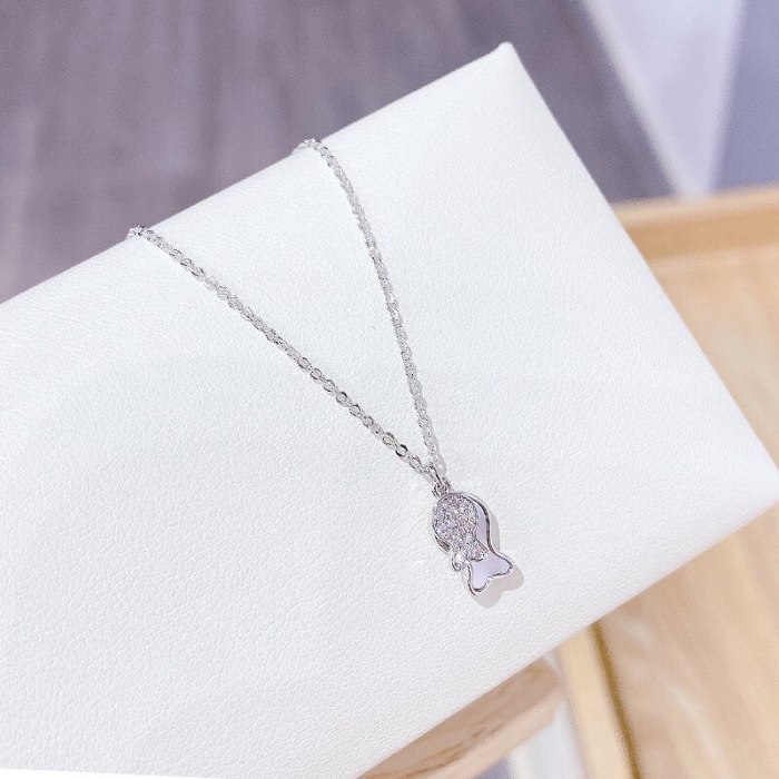 New Shell Fish Necklace Female Clavicle Chain Pendant Ins Simple Fashion Necklace