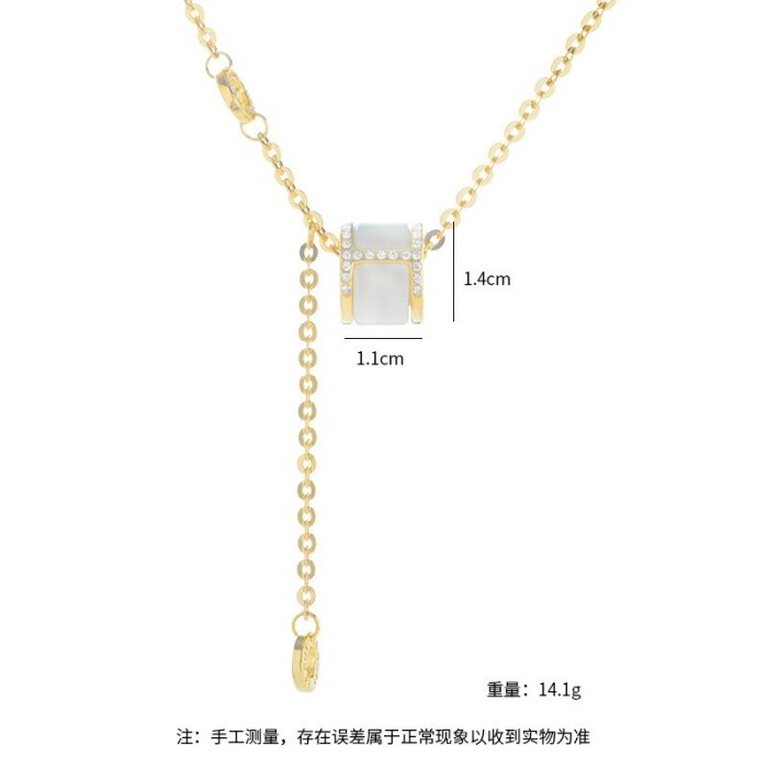 Small Waist Adjustable Necklace Women's Fashionable Elegant Necklace Pendant Light Luxury Clavicle Chain Fashion