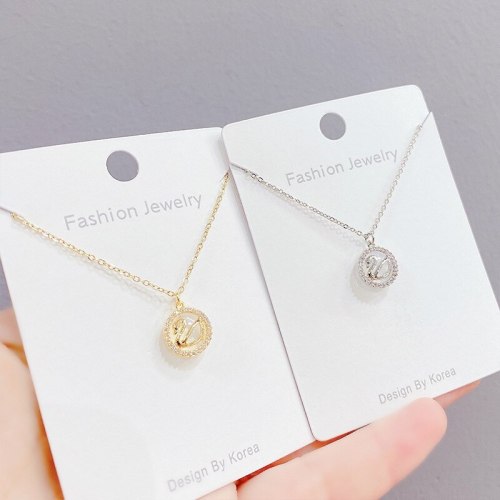 Micro-Inlaid Full Diamond Little Swan Pendant Necklace Women's Korean-Style Fashion Clavicle Chain Pendant Jewelry Wholesale