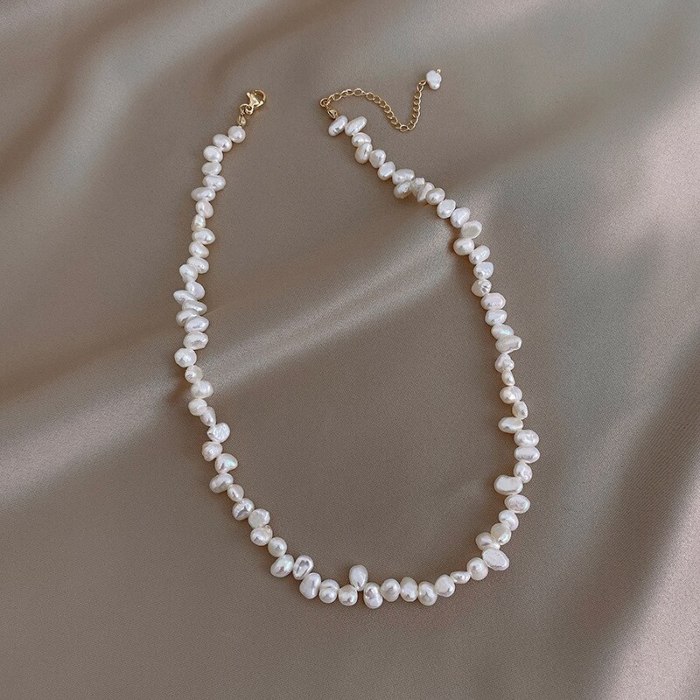 Pearl Clavicle Chain Necklace Korean Style Ins Style Exquisite Irregular Necklace Women's Necklace