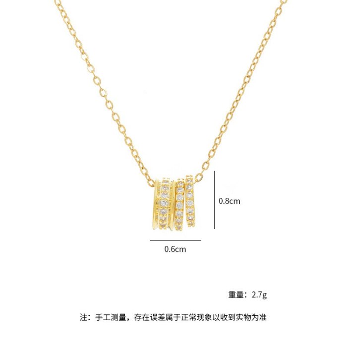 2021 New Small Waist Necklace Women's Clavicle Chain Pendant Gold Plated Ins Fashion Ornament
