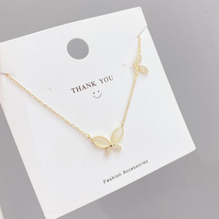 Butterfly Necklace Female Clavicle Chain Ins Necklace Simple Temperament Jewelry