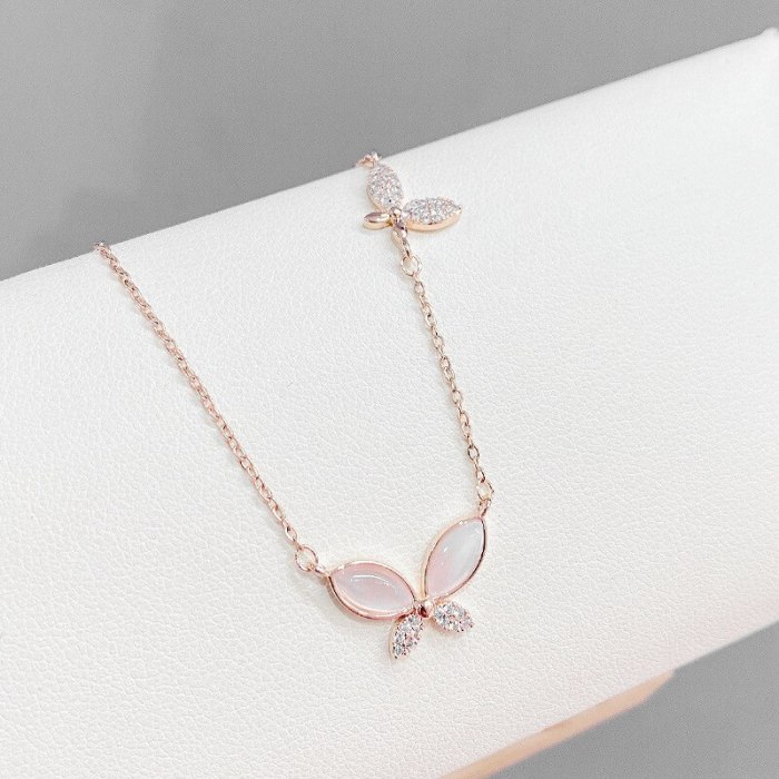 Butterfly Necklace Female Clavicle Chain Ins Necklace Simple Temperament Jewelry