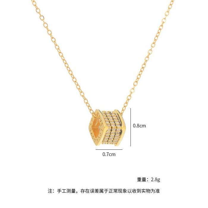 Small Waist Necklace Women's Korean-Style Fashion Student Simple Geometric Pendant Clavicle Chain Small Fresh Ins Ornament