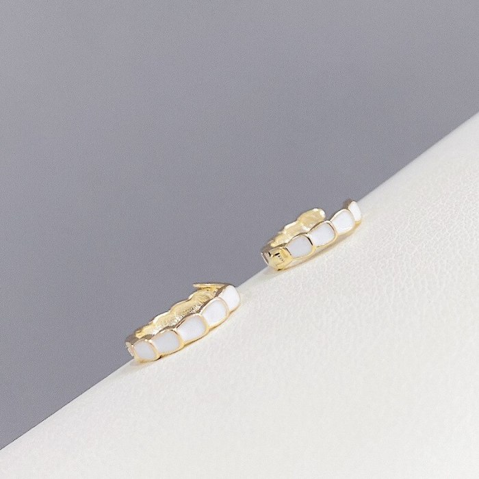 2021 New Gold Plated Ear Clip Women's Three-Pair Set Earrings Personality Fashion Snake Bone Earrings