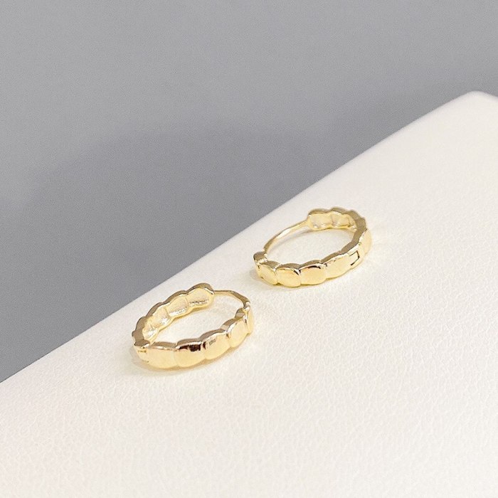 2021 New Gold Plated Ear Clip Women's Three-Pair Set Earrings Personality Fashion Snake Bone Earrings