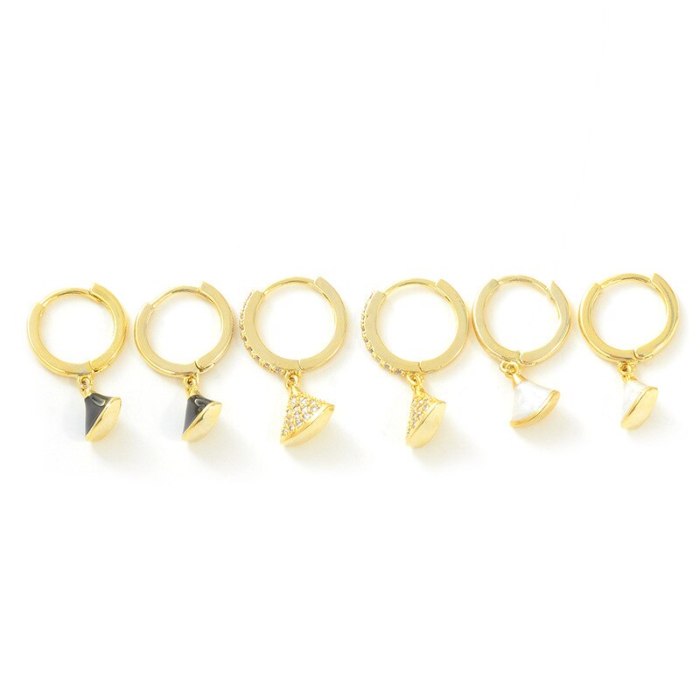 Korean Fashion Small Skirt 3pcs/Set Stud Earrings Personality Three Pairs Combination Earrings Female Jewelry