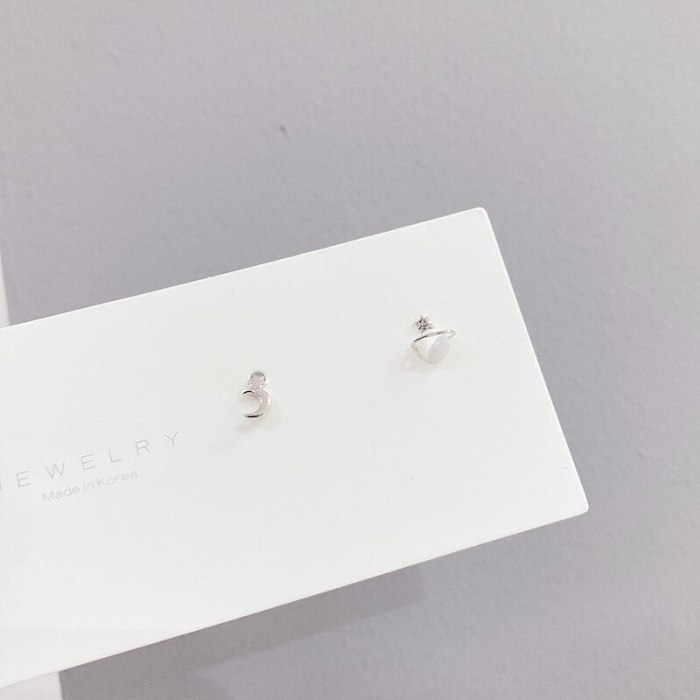 S925 Silver Needle Cute Stud Earrings 3 Pcs/set Korean Style Personalized Simple Earrings Set for Women