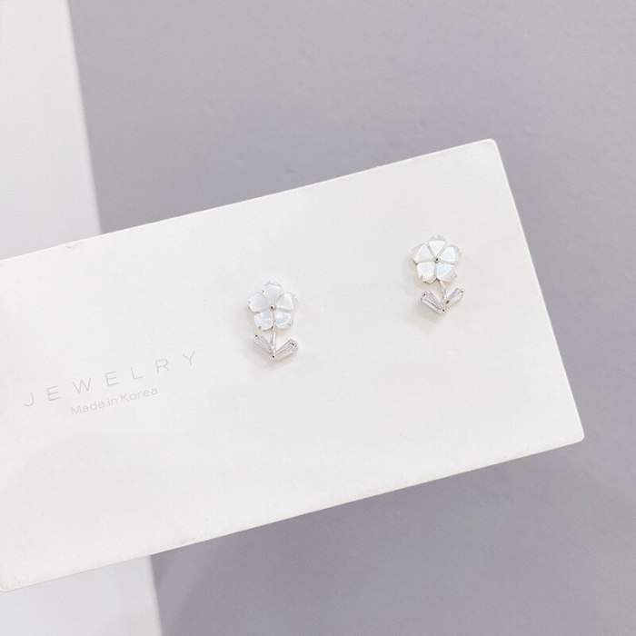3pcs/Set Korean Stud Earrings S925 Silver Needle Temperament Fashion Earrings Zircon Stud Earrings Jewelry