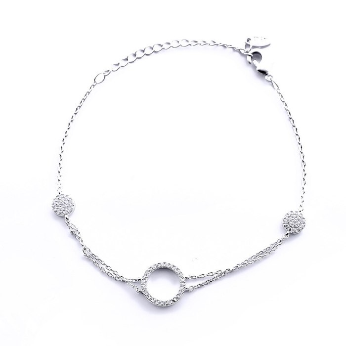 Fashion Geometric Diamond-Embedded Personality Temperament Bracelet Korean Ins Style Bracelet for Women 013