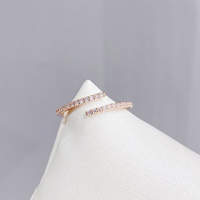 INS Fashion Ring Female Fashion Personality Rose Gold Index Finger Ring Open Bracelet Jewelry Wholesale