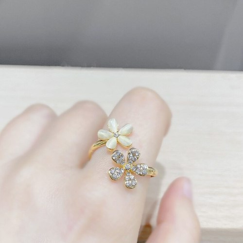 Daisy Petal Women's Open Ring Women's Fashion Personality Ins Trendy Index Finger Ring Japanese Style Light Luxury