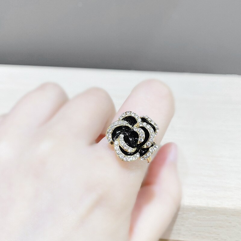 Petal Index Finger Ring Korean Fashion Personality Ins Style Ring Female Temperament Opening Adjustable