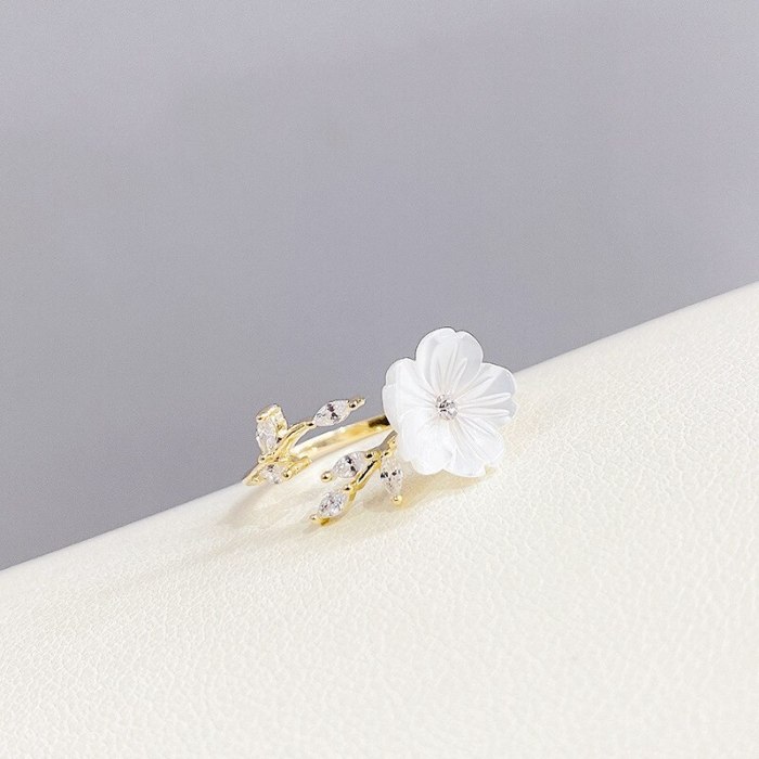 Fashion Small Fresh Flowers Daisies Open Ring Personality Creative SUNFLOWER Index Finger Ring Little Finger Ring
