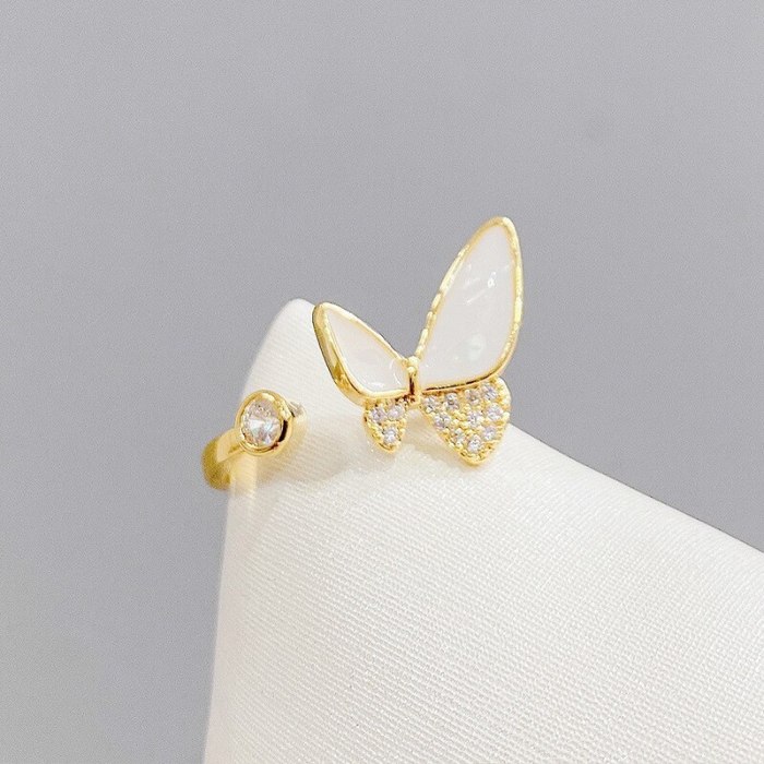 Butterfly Ring Female Fashion Personalized Minority Design Cold Wind Open Adjustable Ring