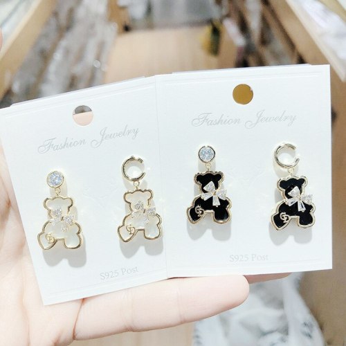 Ornament Full Diamond Cute Earrings New Fashion Graceful Online Influencer S925 Silver Ear Studs Earrings