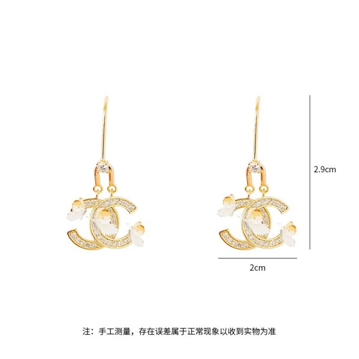 Stud Earrings New 925 Silver Needle Korean Simple Ornament for Women