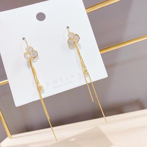Sterling Silver Needle Gold Three Pairs Storage Ear Studs Simple All-Match Ornament