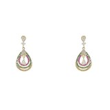 S925 Earrings 3A Water Drop Zircon Earrings Generous Simple Eardrops Multi-Color Earrings for Women Earring Ornament