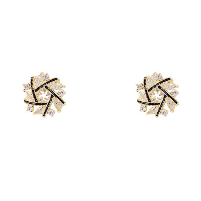 Cross Earrings Trendy Earrings Korean Graceful Online Influencer Earrings Female Ornament