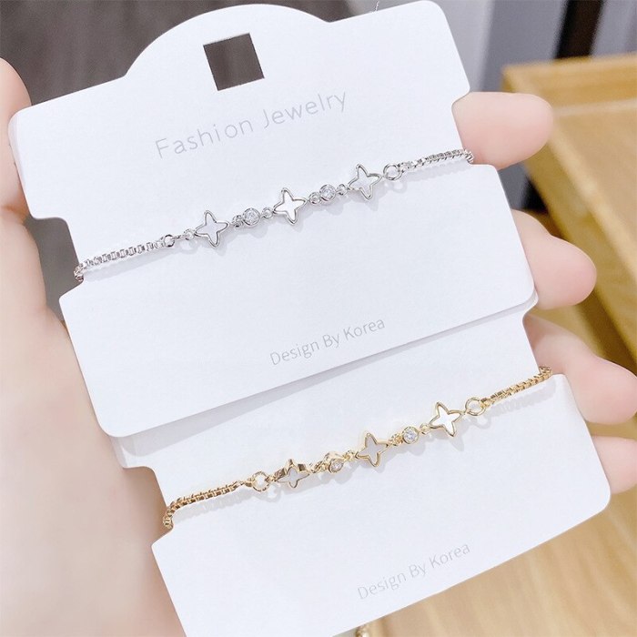 New Exquisite Light Luxury Shell Bracelet Female All-Match Adjustable Pull Bracelet Jewelry