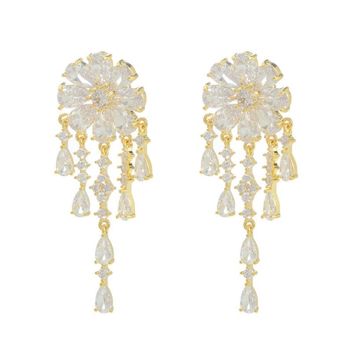 Dreamcatcher Star Moon Zircon Pearl Earrings Personality Fashion Creative Stud Earrings Sterling Silver Needle Earrings