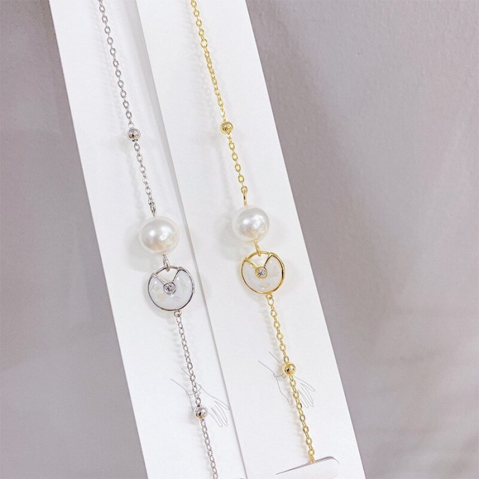 New Korean Style Fritillary Bracelet Fashion Pearl Bracelet Electroplated Real Gold Bracelet Ornament