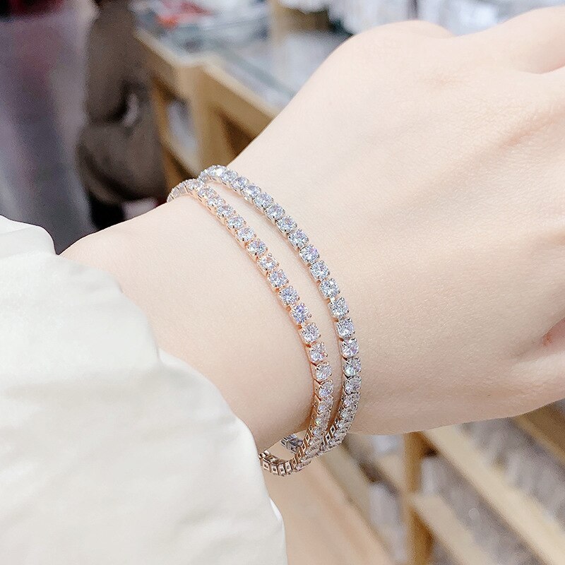 New Fashion Ornament Diamond Bracelet Korean Women's Full Diamond Square Bracelet