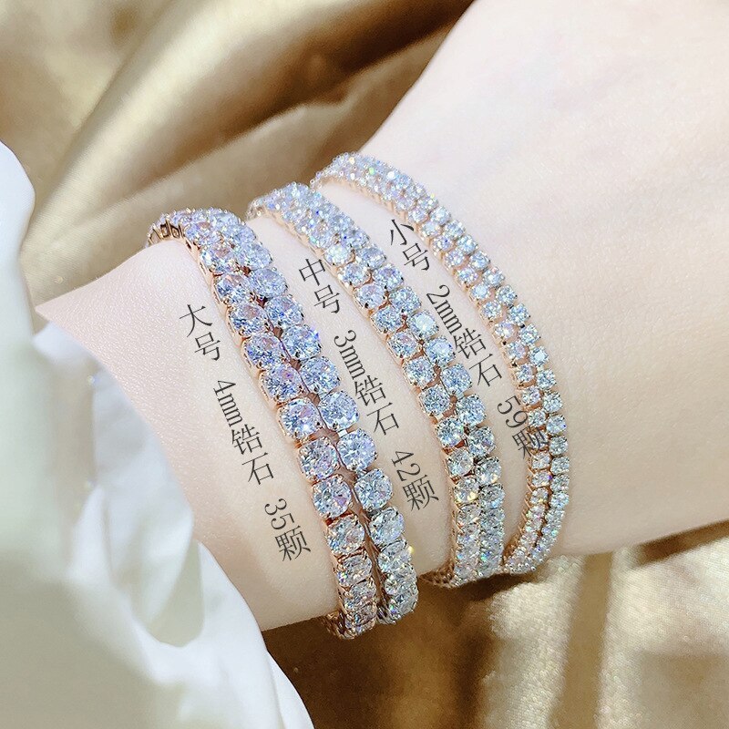 New Fashion Ornament Diamond Bracelet Korean Women's Full Diamond Square Bracelet