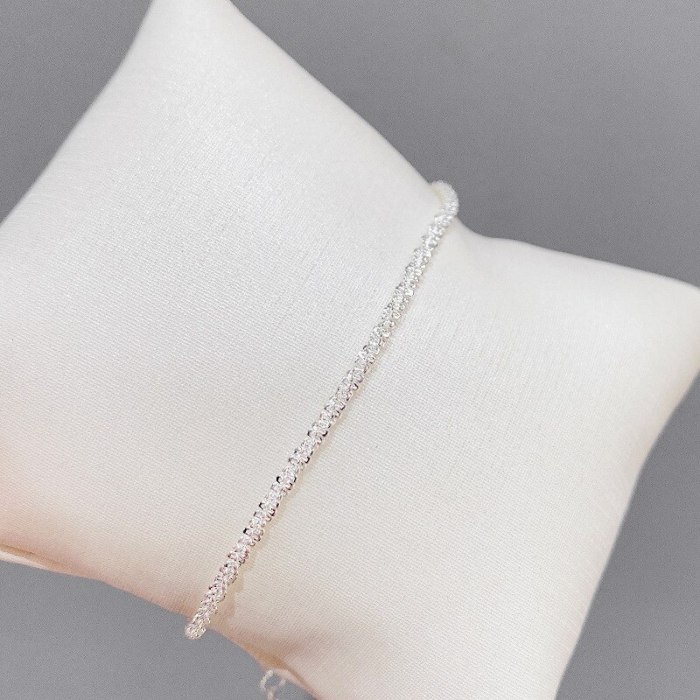 Peach Heart Zircon Freshwater Pearl Double-Layer Bracelet Women's Light Luxury Jewelry Baroque Pearl Jewelry Bracelet