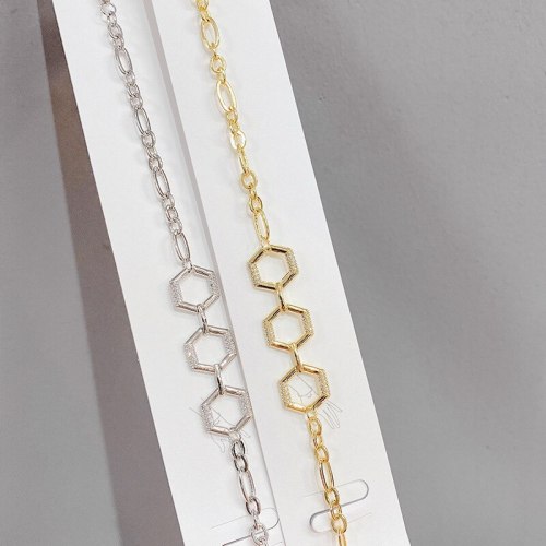 European and American Personalized Exaggerated Chain Rhombus Bracelet Female Hot Sale Bracelet Simple All-Match Bracelet