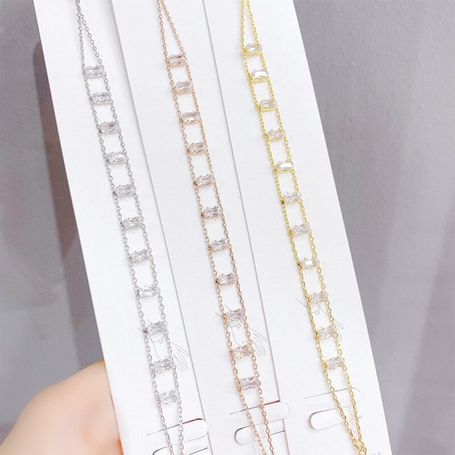 Fashion Hand Accessories Student Bracelet Zircon Claw Chain Micro Inlaid Zircon Full Diamond Bracelet
