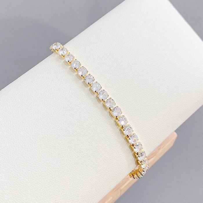 Fashion Zircon Crystal Pull Bracelet Female Korean Simple Personalized Temperament Bracelet