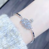 Fashion Gradient Swan Color Zircon Bracelet Japanese and Korean New Popular Jewelry Mori Style Jewelry Wholesale